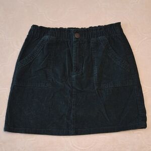 Old Navy Teal Corduroy Mini Skirt